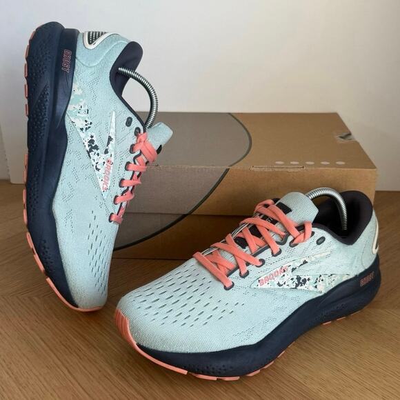 Brooks Ghost 16 Surf Flower/ Floral Women Running Sneakers - SZ 8 - Picture 1 of 14